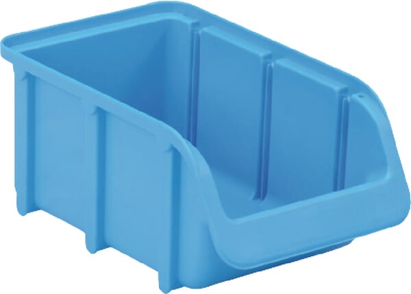 Boîte de rangement 100x165x75mm, capacité 0,73l, polypropylène bleu, Linbin no.2 de Hünersdorff · réf. WE6723