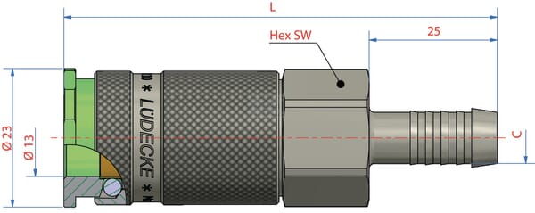 Coupleur 10 mm vue 2