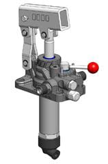 Pompe à main 25cc D.E. avec limiteur de pression — réf. PMSD25VP