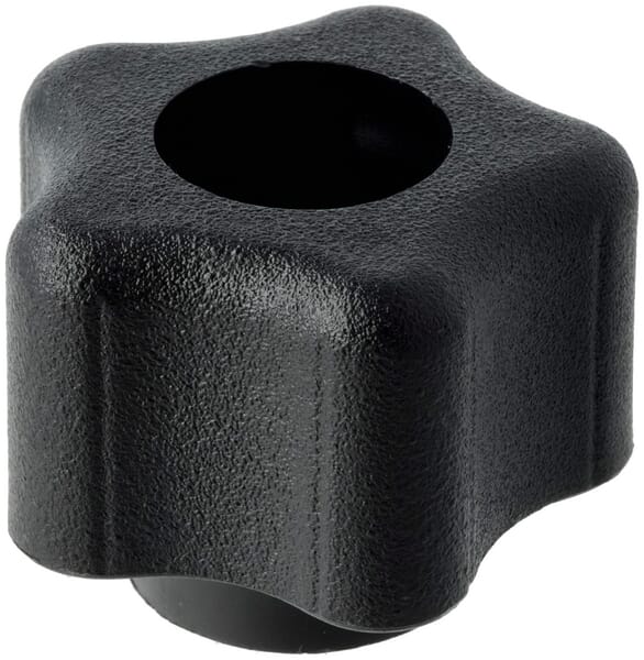 Bouton étoile, 1/4-20:1.38" Ø, noir · réf. 72005137