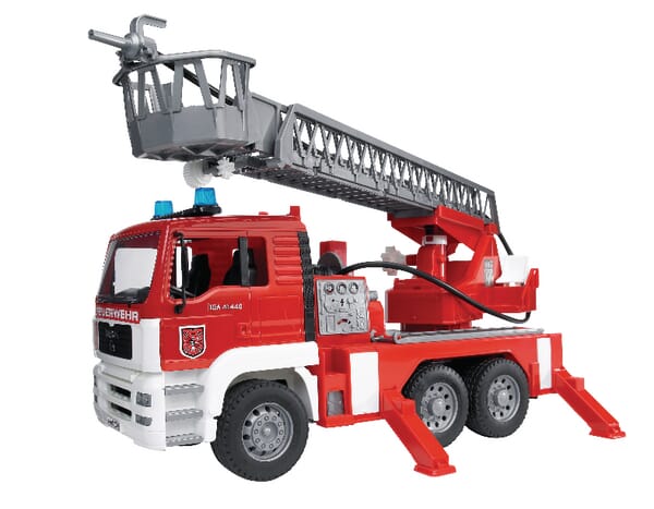 MAN Camion de pompiers+grue+sirène · réf. U02771