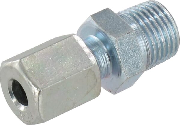 Raccord à visser mâle droit 4LL R1/8K 60° — réf. CLGEV4LL60R18K