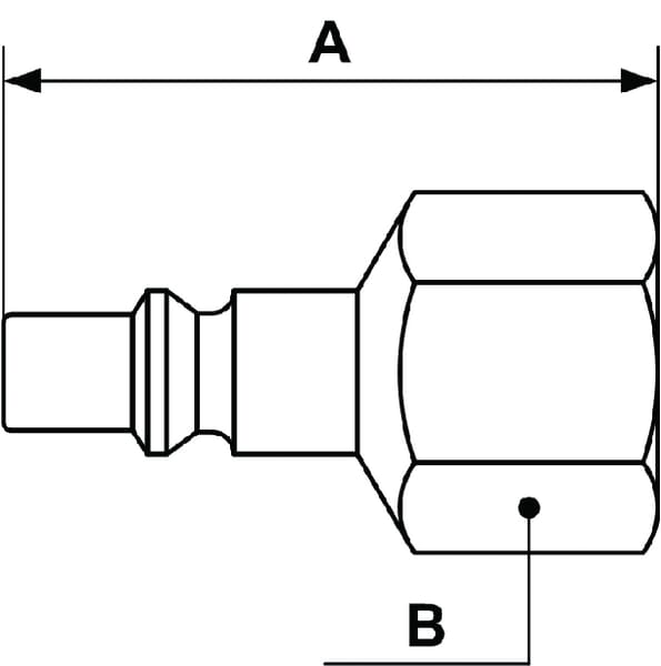 Racc. rap. filet fem. BSP 3/8" vue 3