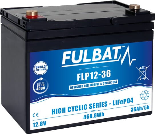 Batterie LITHIUM 12 V 36 Ah · réf. FLP1236