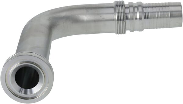 Raccord à sertir 4SH-DN32 avec bride ø54,0 mm 90° H185 · réf. SFSH322090H185G2