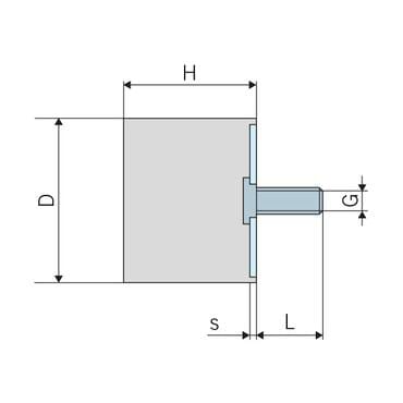 Silent bloc TYPE D vue 4