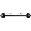 Axles with cast brake drum - Axle diameter 40mm to 110mm square