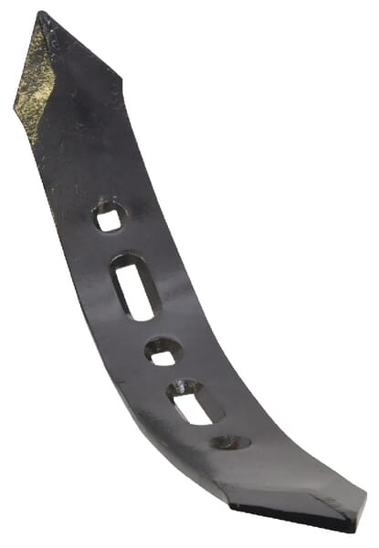 Pointe de cultivateur 490x75x10mm, réversible à droite, courbée, 4 trous, adaptée pourAmazone — réf. CP121KR