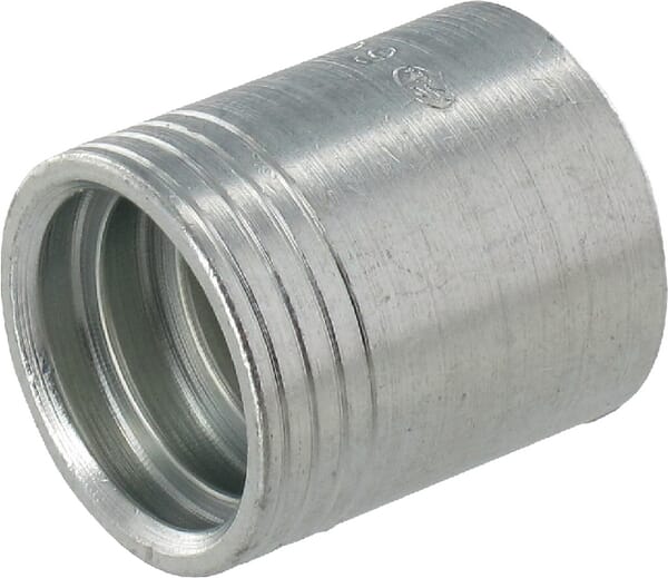 Jupe à sertir Ø31,8x36,3mm DN10 acier / zingué / blanc passivé Gates · réf. 6GS1F4