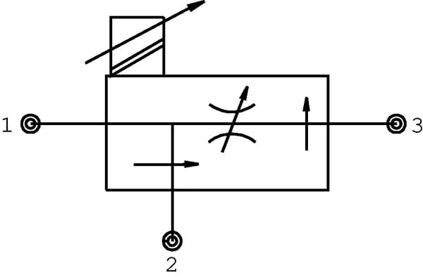 Clapet de régl. à 3 voies prop vue 4