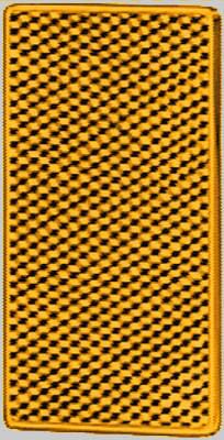 Catadioptre rectangle orange 105x55mm autocollant · réf. 8RB004713001