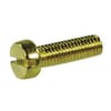 DIN 84 cylinder bolts with slot head, metric, brass