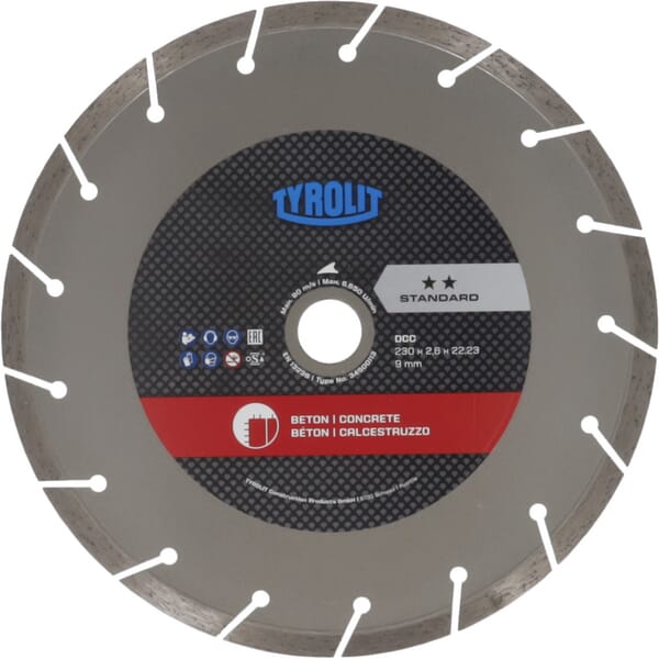 Disque de découpe DCCS1 230 mm — réf. 34500113