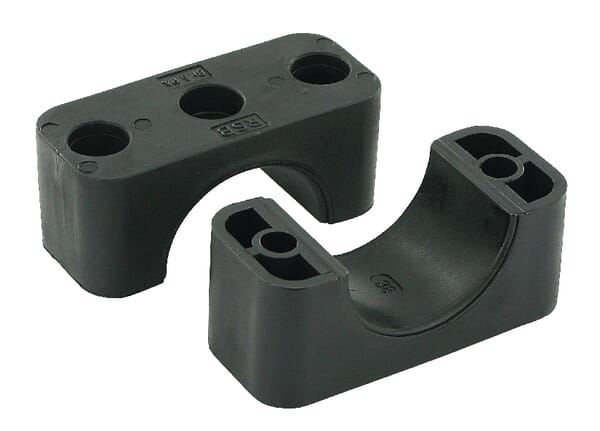 Demi-coq. noire lisse A5 38mm · réf. RS911538PAG