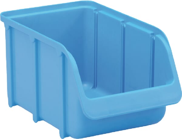Boîte de rangement 145x240x125mm, capacité 3l, polypropylène bleu, Linbin no.3 de Hünersdorff · réf. WE6733