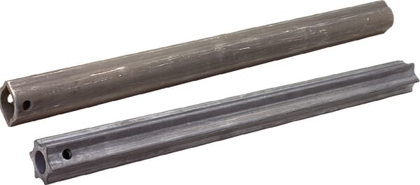 Tube profilé extérieur 1H citron, diamètre 48x41x3 mm, L : 680 mm · réf. 1134224