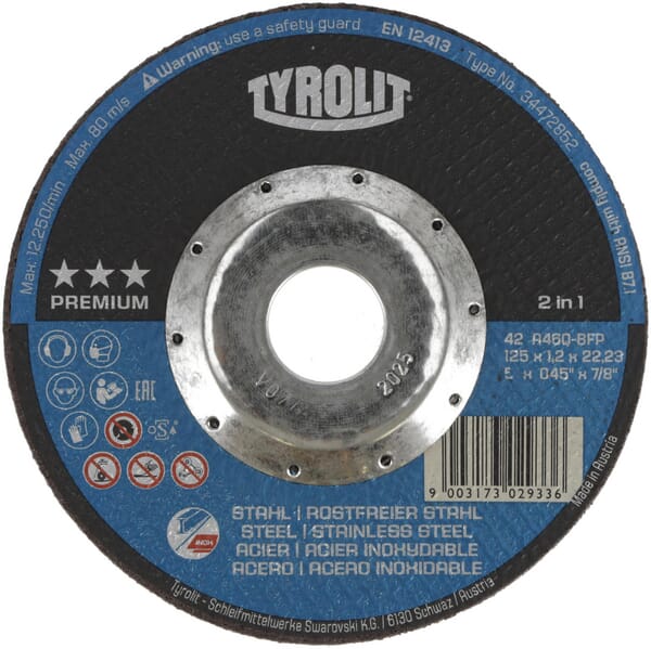 Disque à découper Premium 42F 125x1,2 — réf. 34472852