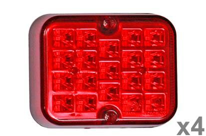 Feu antibrouillard à LED 12 V (x4) — réf. VLC6132