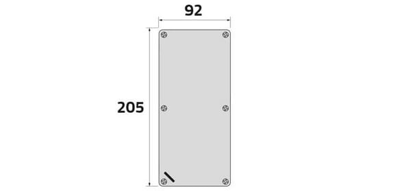 Armoire aluminium 92x205mm vue 2