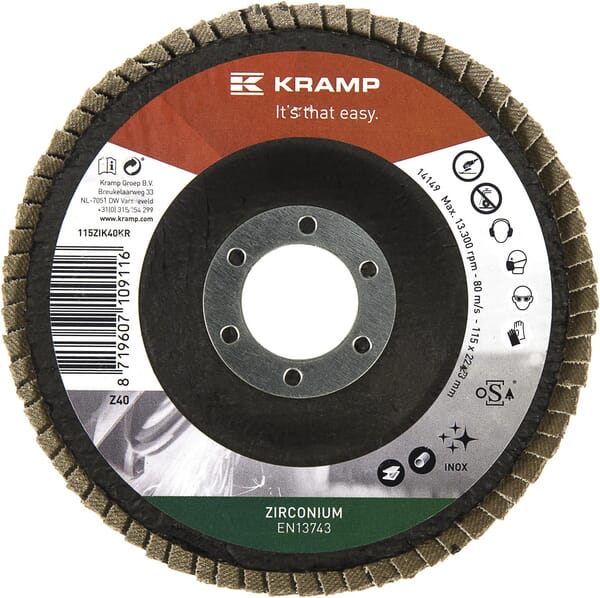 Disque lam. zircon 115mm K40 — réf. 115ZIK40KR