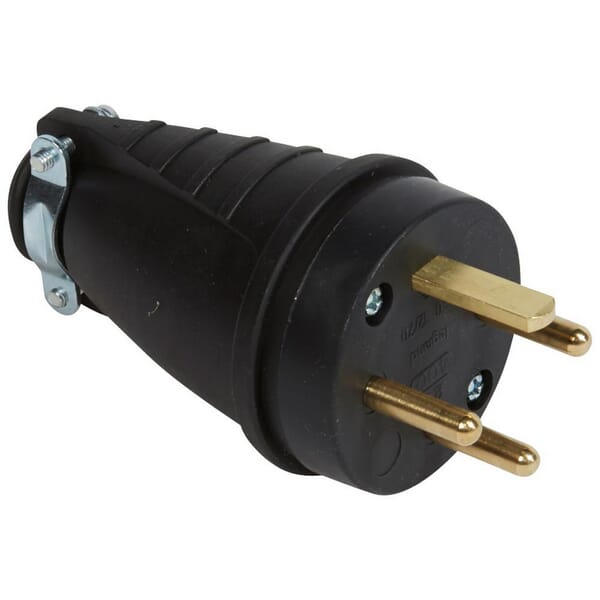 Fiche caoutchouc 3P+T 20A · réf. LEG055070