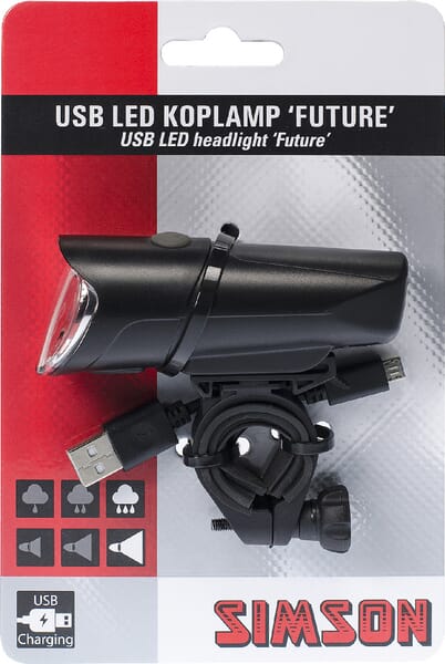 Lampe frontale LED USB — réf. 022003SIM