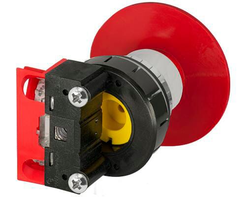 Bouton d'arret d'urgence 60mm vue 2