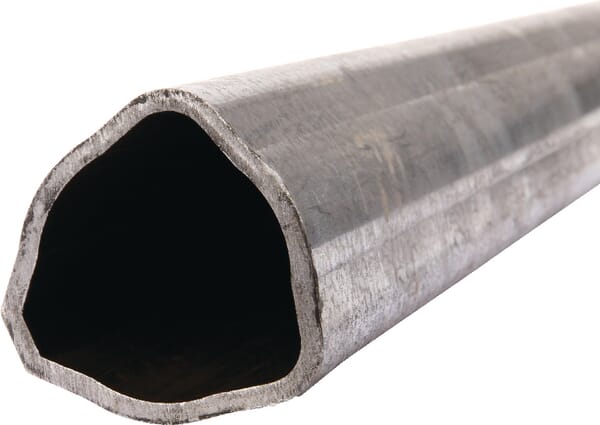 Tube profilé PTO extérieur 70, triangulaire diamètre 63 x 55 x 4 mm, L : 1 000 mm — réf. PTO970OPT1000GP