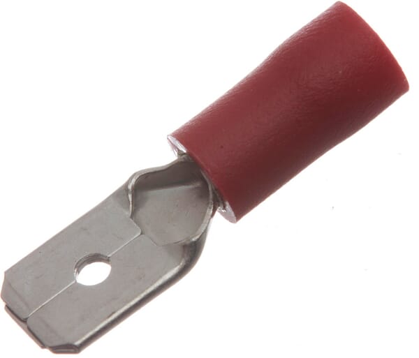 Cosse mâle, rouge, 0,5-1 mm² 6,3 x 0,8 mm (100 x) — réf. LA9140CKR