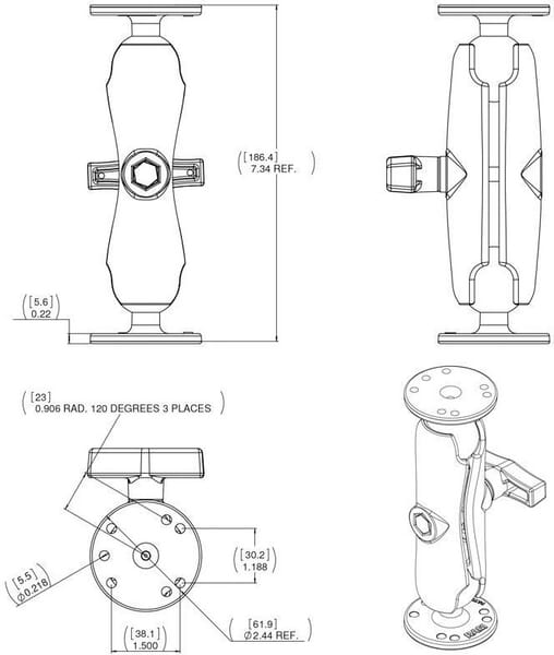 Kit de fixation complet RAMC vue 4