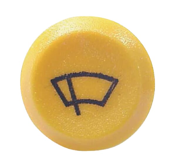 Interrupteur à poussoir, essuie-glaces, rond, jaune vue 2