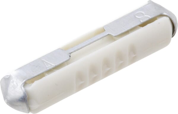 Fusible stéatite 8A longueur 25mm blanc pack 100x iMaXX · réf. SI12008