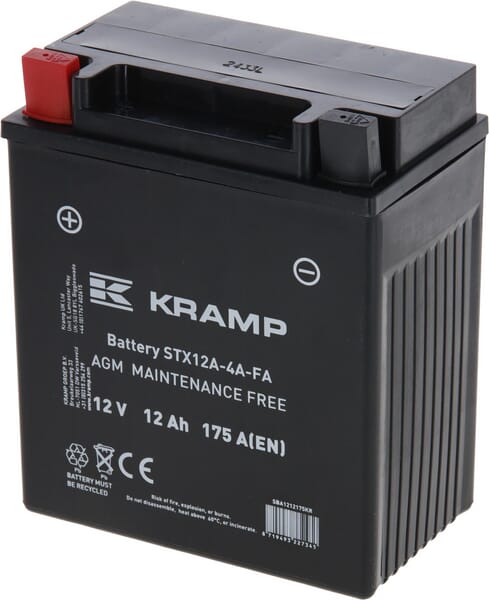 Baterie 12V 12Ah 175A uzavřená Kramp