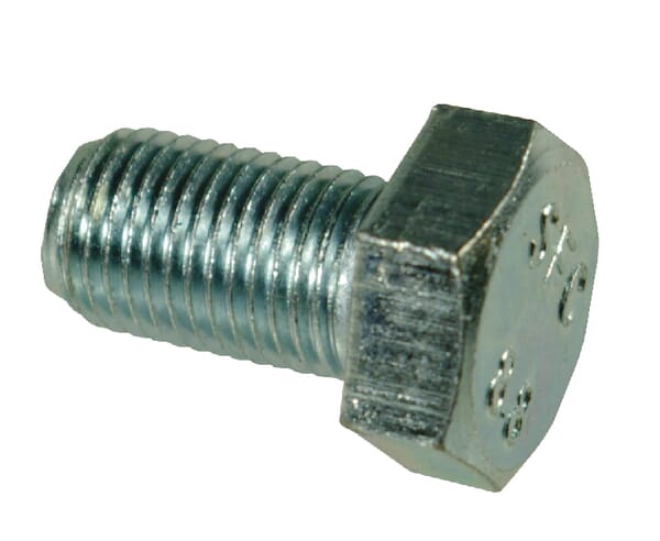 Boulon hexagonal pas fin entièrement fileté M16x1,5x30 8.8 zingué — réf. 961161530