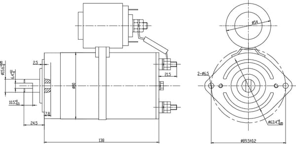 Moteur MPP DC 12DC 800W vue 5