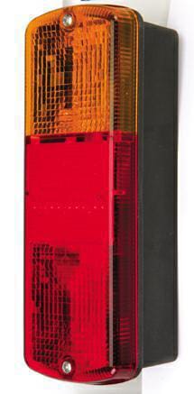 Feu combiné arrière 12V orange/rouge, Droite — réf. 90042112V