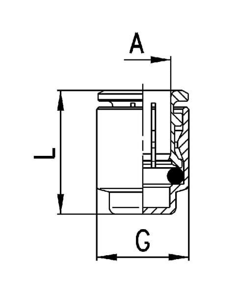 Accouplement rapide femelle vue 2