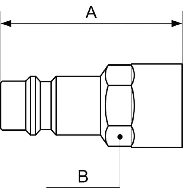 Racc. rap. filet fem. BSP 3/8" vue 3