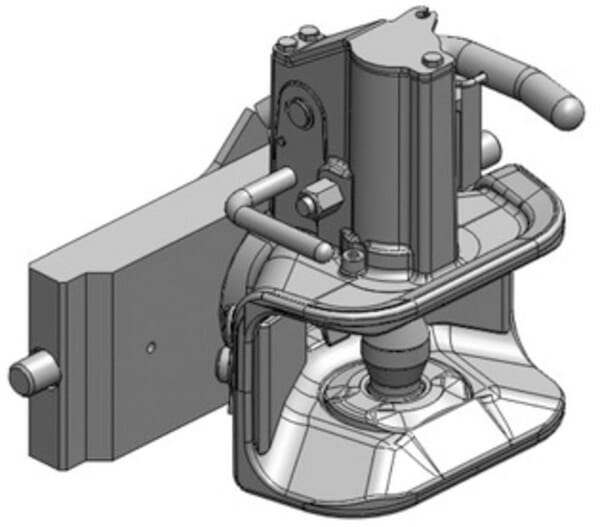 Accouplement remorque CH-I 330 mm vue 2
