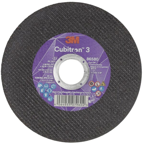 Disque à tronçonner Cubitron 3 125x0,8mm — réf. 86580