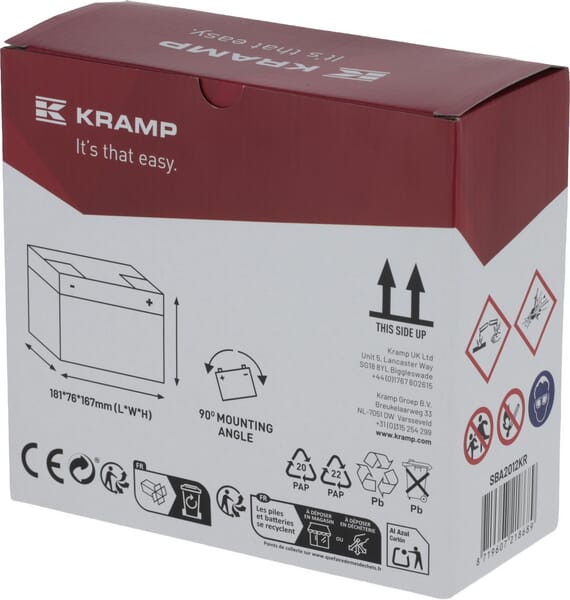 Batterie 12V 20Ah Kramp vue 5
