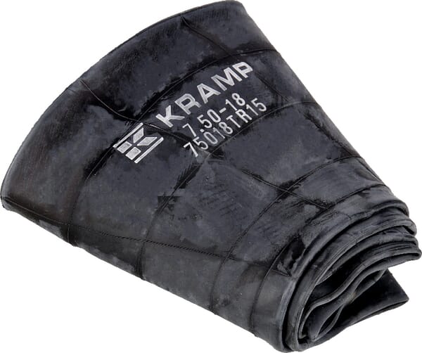 Chambre à air pour jante Ø 18", 7.50-18, valve droite TR15, Kramp — réf. 75018TR15