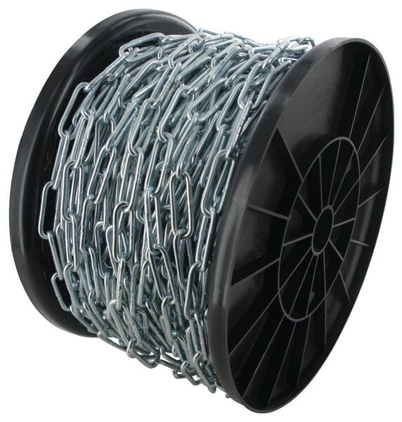 Řetěz s dlouhými články DIN 763, pozinkovaný