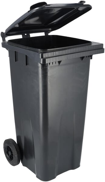 Dvoukolová plastová nádoba na odpad, 120 l