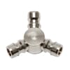 Nito coupling system - 3-way nipple - Chrome plated