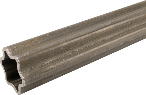 Tube profilé extérieur S5, en étoile, diamètre 61x47x5 mm, longueur : 1 400 mm · réf. 7545001400