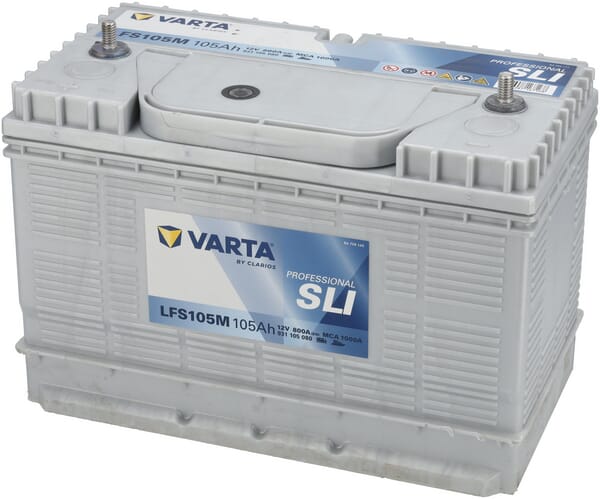 Batterie de démarrage professionnelle VARTA 12 V 105 Ah 800 A LFS105M · réf. 820055080