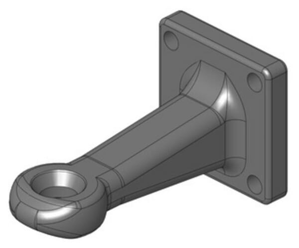Oeillet de remorquage diamètre 40mm 120x120 ISO 5692-2 avec douille — réf. 00664210A02