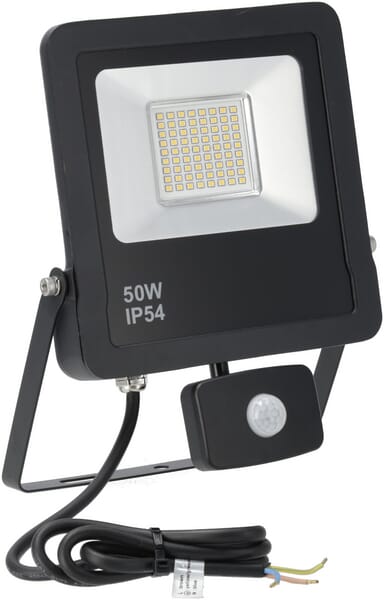 Projecteur LED, 50W, capteur 3000K — réf. KRFL50830SBK