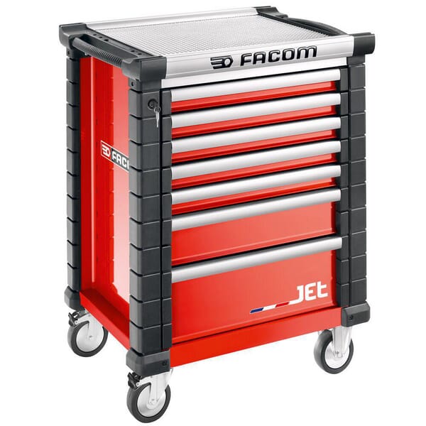 Servante 7 tiroirs rouge JETM3 — réf. JET7M3APF